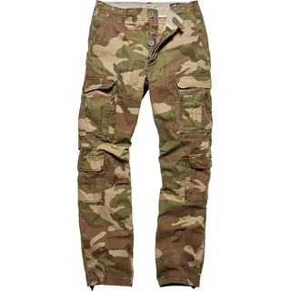 Vintage Industries Pack Cargohose Camouflage Braun/Oliv/Beige M