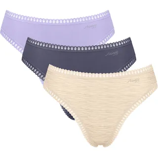 SLOGGI GO Crush High Leg C3P 3 St. Lila/Beige L