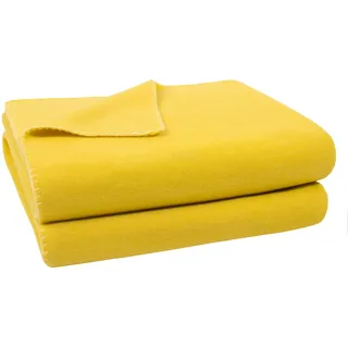 Zoeppritz Soft-Fleece Decke 160 x 200 cm curry