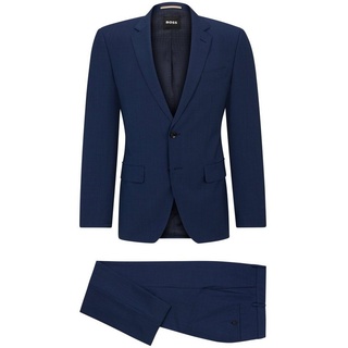 BOSS Anzug H-Huge (keine Angabe, 1-tlg., keine Angabe) blau 56