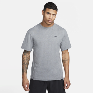 Nike Hyverse vielseitiges Nike Dri-FIT UV Kurzarm-Oberteil für Herren - Grau, S