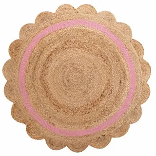 Douceur d'intérieur ROSALY Kinderteppich Ø 90 cm Rosa