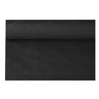 PAPSTAR Damast-Tischtuch, (B)1,2 x (L)8 m, schwarz
