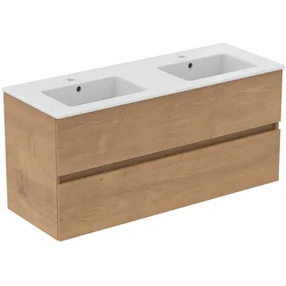 Ideal Standard Waschbeckenunterschrank 2 Auszüge 121,5 x 45,5 x 56,5 cm Hamilton Eiche