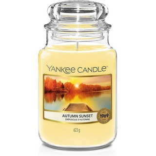 Yankee Candle Duftkerze Yankee Candle Autumn Sunset Duftkerze im Glas 623g Herbstlicher Sonnen