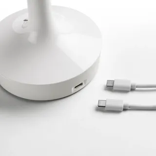 Tischleuchte FLOS, Bon jour unplugged, dimmbar, Weiß, für Flurbereich, Kunststoff, Design - 27