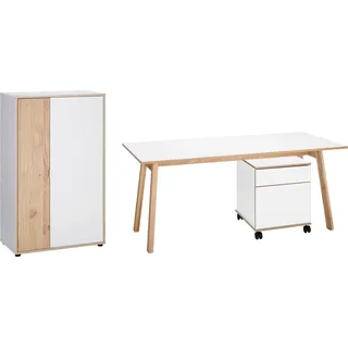 vogl möbelfabrik Büromöbel-Set VOGL MÖBELFABRIK "Trelle", weiß, Holzwerkstoff, Arbeitsmöbel-Sets, Büromöbel-Set
