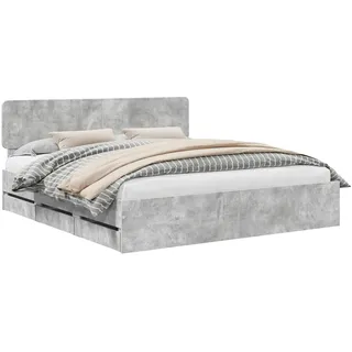vidaXL Bettrahmen 200 x 200 cm Grau