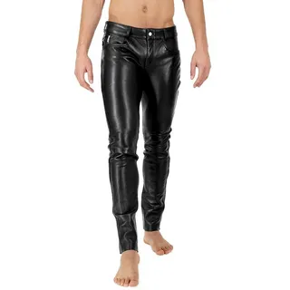Lederhose Herren Lamm Lederhose Premium Lederjeans Leder Röhre Bockle® 2021 STRETCH Tube Lamb 33