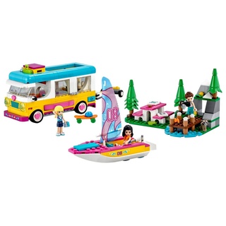LEGO® Spielbausteine Wohnmobil und Segelbootausflug, (Set, 487 St) bunt