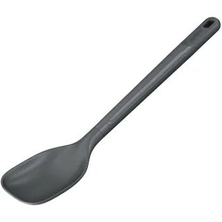 Zyliss Kochlöffel Kunststoff/Silikon, Kratzt Nicht, 31 cm | Löffel zum Kochen, nachhaltiges Weizenstroh, Hitzebeständig 200 °C, Aufhängeloch, Küchenutensilien, Spülmaschinenfest