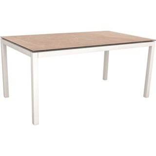 Stern Tisch PENTA 160x90 cm Alu weiß