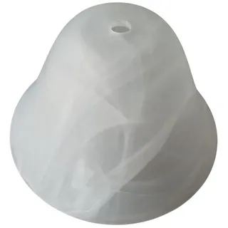 Lichthandel Hoch Lampenschirm Ersatzschirm Glockenglas für Tischleuchte alabasterfarbig weiß, Lampenglas Lampenschirm für Tischlampe Lampenschirm Nachttischlampe weiß
