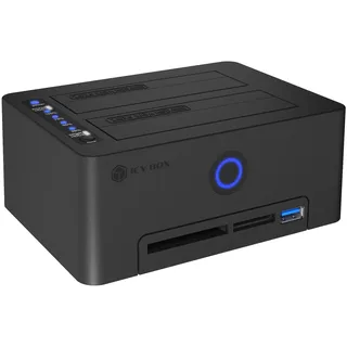 Icy Box RaidSonic Icy Box IB-1233CL-CR Klonstation für 2,5" SSD/HDD mit Kartenleser