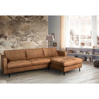 D&N Optima modernes Ecksofa Leder und mehr Bezüge