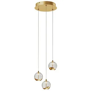 LUCANDE Hayley 3-flg. 25 cm transparent/Gold