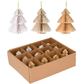 Mobili Rebecca Christbaumschmuck, Mehrfarbig, Papier, 8x8x8 cm, Dekoration, Weihnachtsdekoration, Weihnachtsbaumschmuck, Weihnachtskugeln