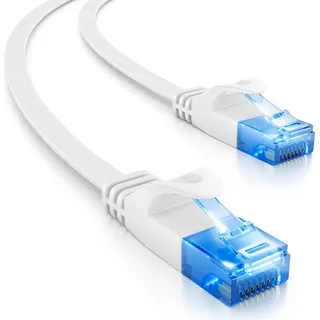 deleyCON MK1651, 20 m, Cat6, U/UTP (UTP), RJ45 RJ-45, Weiß - Weiß