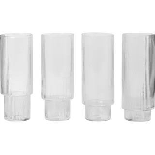 Ferm Living Ripple Longdrinkglas 0,3 l 4 St.