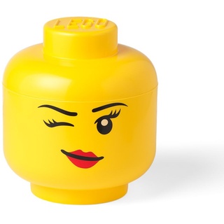 LEGO Aufbewahrungsbox, großer Kopf,zwinkerndes  Mädchen