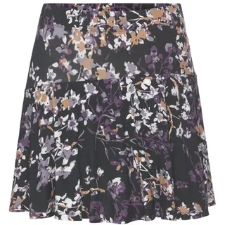 VIVANCE Hosenrock Damen Floral Lila/Schwarz 38