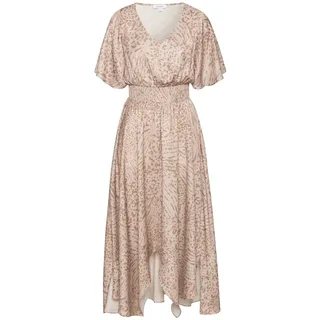 LASCANA Maxikleid Damen sand-beige bedruckt Gr.38