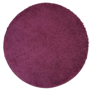NYVI Badematte NYVISpa Lasalle Ø 60 cm Lila Rund - Badezimmerteppich - rutschfest, Saugfähig, Schnell Trocknend, Fußbodenheizung geeignet, Oeko-TEX, Waschbar, Weich