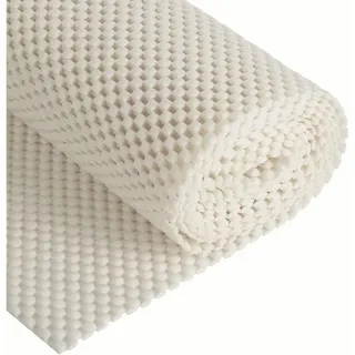 luxuskollektion Antirutschmatte für Teppich, 50x200cm, rutschfest zuschneidbar PVC Wasserdicht, Weiß