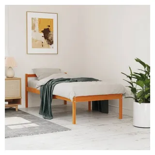vidaXL Seniorenbett 90 x 190 cm Wachsbraun
