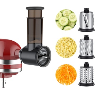 COFUN Gemüseschneider für Kitchenaid Zubehör, Edelstahl Gemüse Schneider für Kitchen Aid Zubehoer, Edelstahl Gemüse Schneider Käsereibe Salatschneider für Kitchenaid gemüseschneider