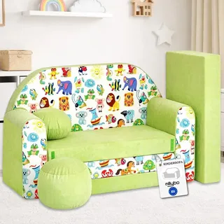 millybo Kindersofa Kinder Couch mit Schlaffunktion ausklappbar 3in1 Kinder Sofa Spielsofa mit Bettfunktion Mädchen Jungen Sitzsack Minisofa Schlafsofa Kinderzimmer Schlafsessel (Z5)