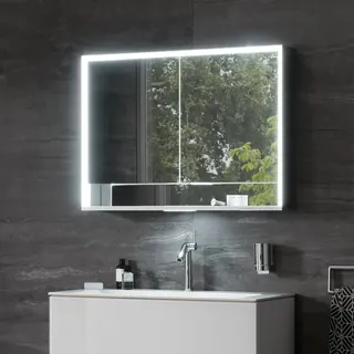 Keuco Royal Lumos 100 cm verspiegelt/silber eloxiert offenes Fach
