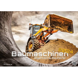Baumaschinen - gigantische Bauhelfer - 2024 - Kalender DIN A2