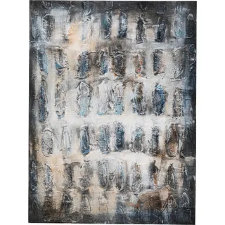 Kare Leinwandbild Shadows Grau 90x120cm",