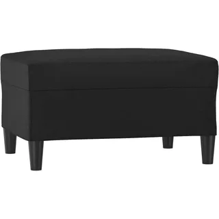 vidaXL Fußhocker Kunstleder 70 x 55 x 41 cm Schwarz