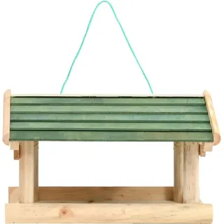 vidaXL Vogelfutterhaus Massivholz 35x29,5x21 cm
