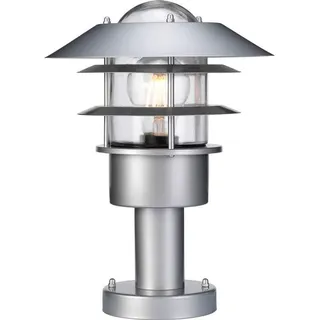 Elstead Lighting Wegeleuchte Edelstahl 1-flammig IP44 mit Bewegungsmelder silber