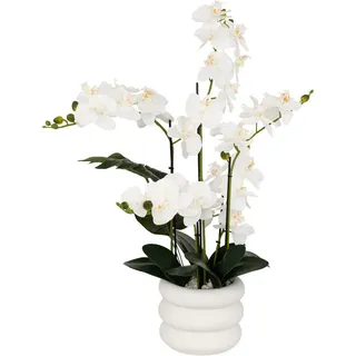 atmosphera createur d ́interieur Atmosphera - Künstliche Orchidee im Topf Mick keramiktopf weiß h80cm