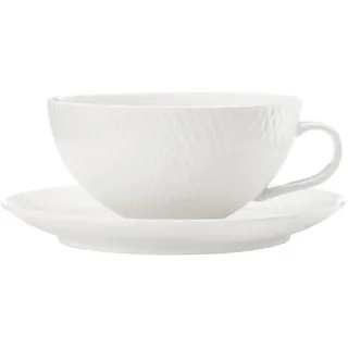 Maxwell&Williams Diamonds Round Teetasse mit Untertasse