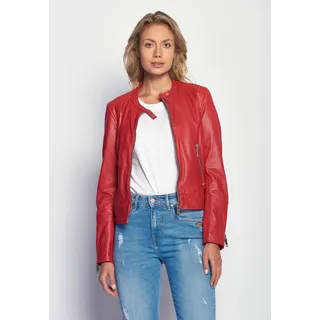Lederjacke MAZE "Grenada", Damen, Gr. S, rot, Obermaterial: 100% Lammleder. Futter: 100% Polyester, Jacken