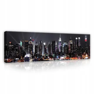 BILDER XXL Stadt New York Modern Wohnzimmer Wanddeko Leinwandbild 145x45