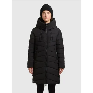khujo Steppmantel "VARE", Damen, Gr. S (36), schwarz, Steppware, Obermaterial: 100% Polyester. Futter: 100% Nylon. Wattierung: 100% Polyester, unifarben, elastischer Bund, Mäntel Steppmantel, aus Steppware, lockerer Sitz