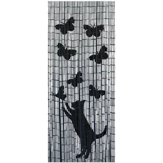 Maximex Bambusvorhang Katze & Schmetterling 90 x 200 cm