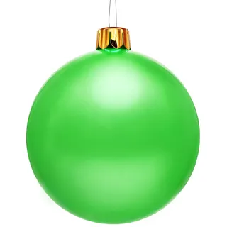 1.10 Aufblasbare Weihnachtskugel XXL - ca. Ø 45 cm - Innen und Außen - Farbe: grün - Grün