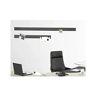 master of boards Magnetleiste 50 (B) x 0,2 (T) x 5 (H) cm Schwarz 4 Stück