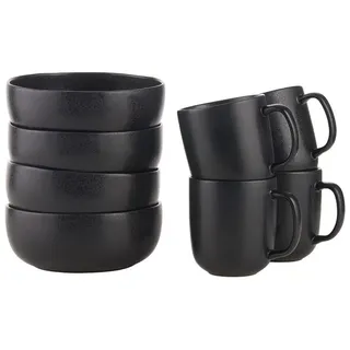 Butlers Frühstücks-Set CASA NOVA 8-tlg. in Schwarz | Gr.: onesize