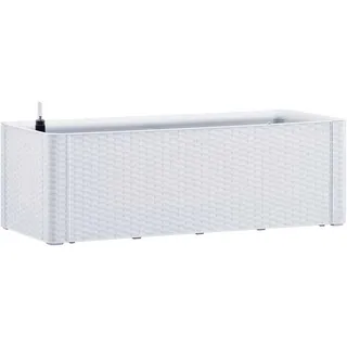 vidaXL Garten-Hochbeet mit Selbstbewässerungssystem 100 x 43 x 33 cm weiß