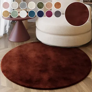 Esprit Alice Fellteppich Ø 200 cm Rot