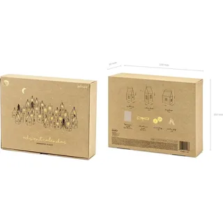 Partydeco Adventskalender 24 teilig