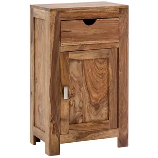 Unterschrank Laros Badschrank Massivholz Akazie 45x80x30 cm Badmöbel Landhaus
